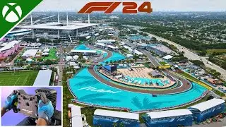 F1 24 Gameplay - Miami Race (Xbox Series X)