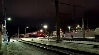 ЭТ2М-037 прибывает на станцию Царское Село