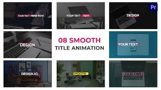 Smooth Title Animation Pack Premiere Pro Template