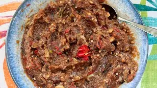 Murtani / Upar Gaar / Pepper Choka - A fiery condiment or side dish!