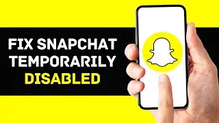 How To Fix Snapchat Temporarily Disabled 2024 | Recover Disabled Snapchat Account (EASY)