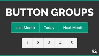 HTML & CSS Button Groups - Tutorial