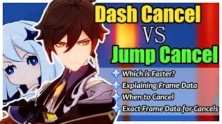 Dash Canceling VS Jump Canceling! Exact Frame Data Guide [Genshin Impact]