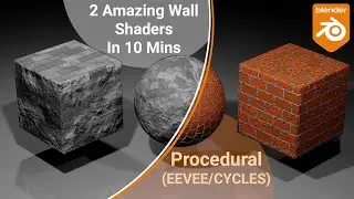 Create Procedural PHOTOREALISTIC Stone and Brick Wall SHADER | Blender Tutorial | Blender 3D