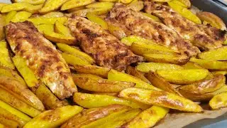 🔥 СКУМБРИЯ с КАРТОШКОЙ в духовке. Это очень вкусно, теперь только так и буду готовить 👌