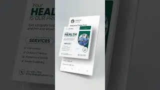 Healthcare Social Media Post Design In Canva | Canva Template Design Tutorial || Rajesh