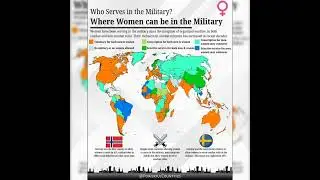 Can women serve in the military? #map #women #military #service #youtubeshorts