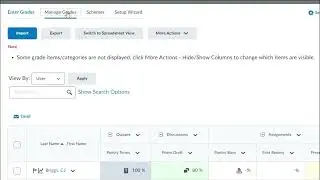 Grades Tool Overview