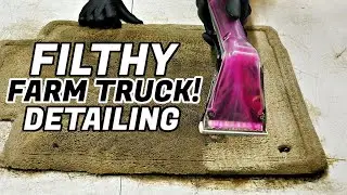 Detailing A FILTHY Farm Truck Ford F150 | Car Cleaning Restoration