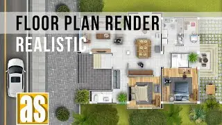 Floor Plan Rendering in Photoshop| Photoshop Tutorial | Part 2