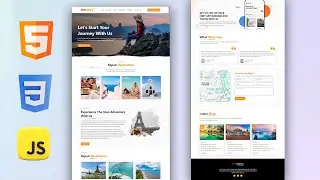 How to Build a Travel Website Using HTML, CSS, and JavaScript - Full Tutorial