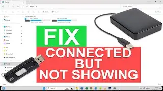 FIX connected USB drive doesn't show in My Computer