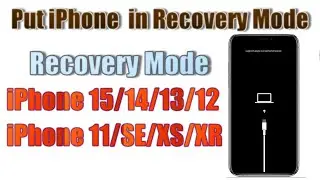 How to put recovery mode ON iPhone 15/14/13/12/11/SE/XS/XR