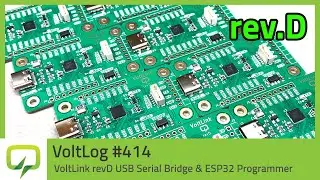 VoltLink revD USB Serial Bridge & ESP32 Programmer | Voltlog 