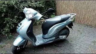 Honda PS 125i engine start + prezentation sound noise exhaust PES 125 scooter