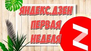 ЯНДЕКС ДЗЕН. Первая неделя марафона. Результаты ведения канала на Яндекс.Дзен