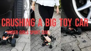 Experiment Real Car vs RC Car Buggy #crush #shoes #asmr #legs #automobile #porsche #heels #leggings