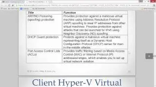 Lesson 9 Lecture - Configuring Client Hyper-V