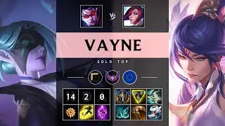 Vayne Top vs Fiora: Godlike - EUW Master Patch 14.18