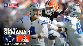 Dallas Cowboys vs. Cleveland Browns | Semana 1 - NFL 2024 | Highlights Resumen en español