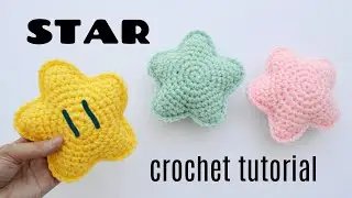 Easy Star Amigurumi ⭐️ - Beginner Crochet | Step by Step