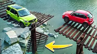 Cars vs Broken Bridges ▶️ BeamNG Drive - (Long Video SPECIAL #2)