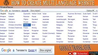 how to create multi language website in wordpress || google translation plugin in wordpress