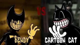 Bendy vs Cartoon Cat (Cringe Flipaclip animation)