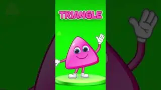 Funny Triangle For Kids 🔺 |  Learning Video For Children #Shorts