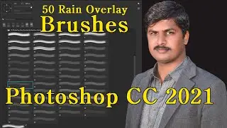 50 Photoshop Rain Overlay Brushes | How To Create Overlay In Photoshop CC 2021 By Bandhan Studio