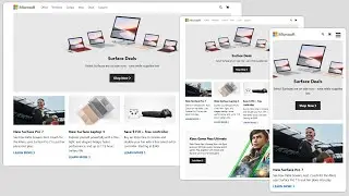 Responsive Microsoft Homepage Like Design Using CSS Grid & Flexbox With Source Code