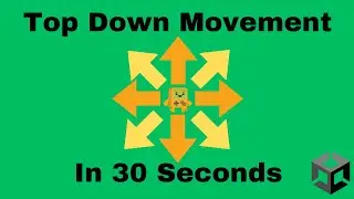 Unity 2D Top down Movement in 30 seconds - 2024 