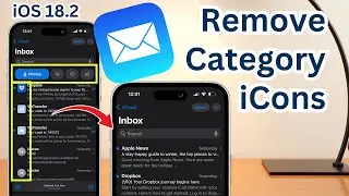 How to Remove Category icons in iOS 18.3.1 Mail on iPhone