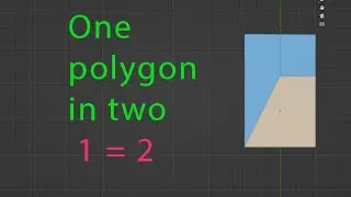Как с одного полигона сделать два в Blender