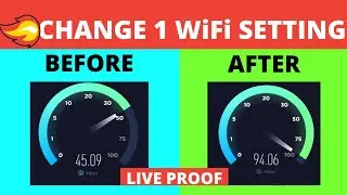 Change 1 WiFi Setting for FASTER Internet SPEED! Broadband Connection Speed Increase Windows 10 2021