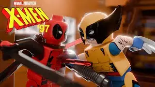 Deadpool Vs Wolverine | LEGO Blender Animation 3D | 4K