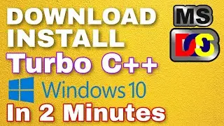 Turbo c++ in laptop 2022