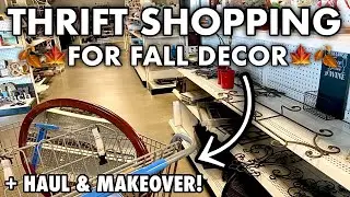 Thrift Store Shopping For Fall • Thrift makeover • Thrift Haul • Thrifting Home Decor