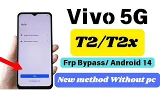 vivo t2x 5g Frp Bypass without pc  | how to remove frp vivo t2x 5g