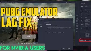 Pubg emulator lag fix for nvidia users | pubg mobile emulator