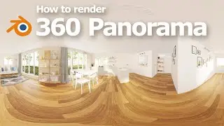 Blender Panoramic Camera to render 360 background image for HDRI environment lighting