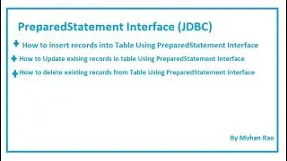 PreparedStatement | JDBC