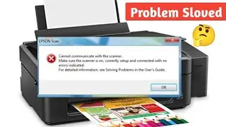 Scanner cannot communicate? Scanner problem