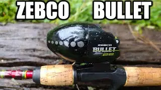 Fishing for BASS and BLUEGILL with a Zebco Bullet (30 YEARS OLD!)