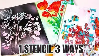 Mix it Up! 3 Unique Ways to Use Stencils and Masks in Your Art Journal