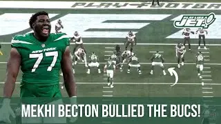 Mekhi Becton BULLIED THE BUCS! 🥞 Start him! | Jets Film Breakdown 🎥