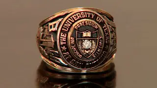 UTSA class rings spend the night at the Alamo before graduation.