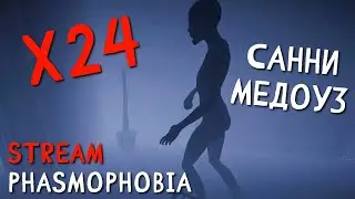 х24 В САННИ МЕДОУЗ ► Phasmophobia соло кастом стрим #132