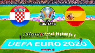 PES 2021 - CROATIA vs SPAIN - UEFA EURO 2020 - Gameplay Match PC