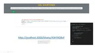 Url Shortener Web App Made With Node.js,express.js and mongoDB.Part-2